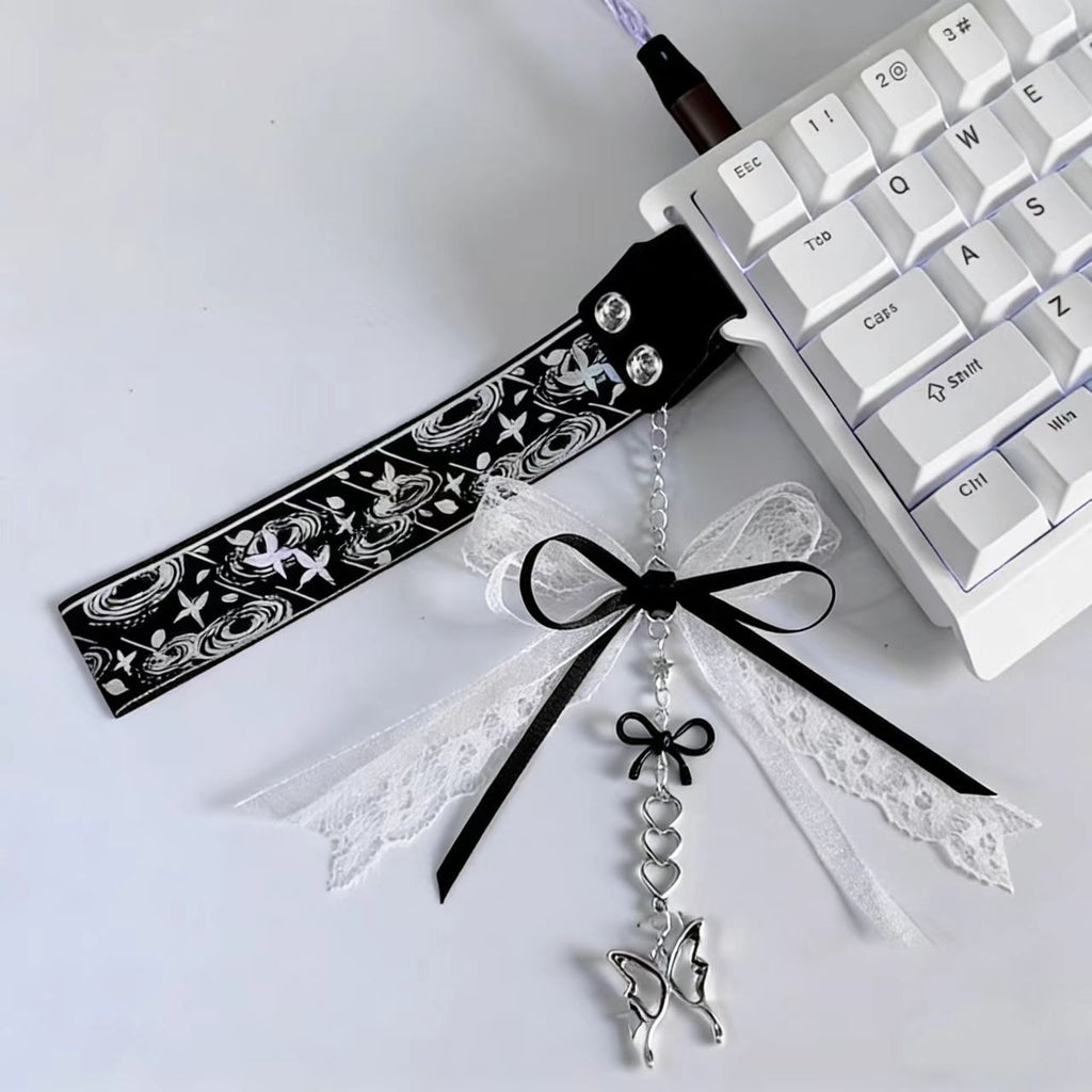 Black Ribbon Keyboard Strap