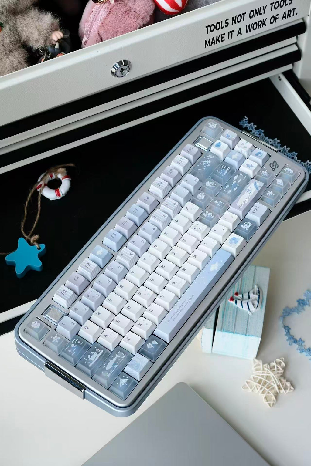 Seabreeze Pearl Full and Partial Keycap Set