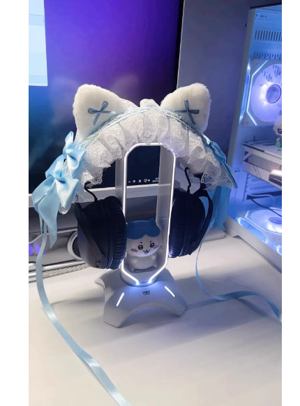 Cat Lace Headphone Decor