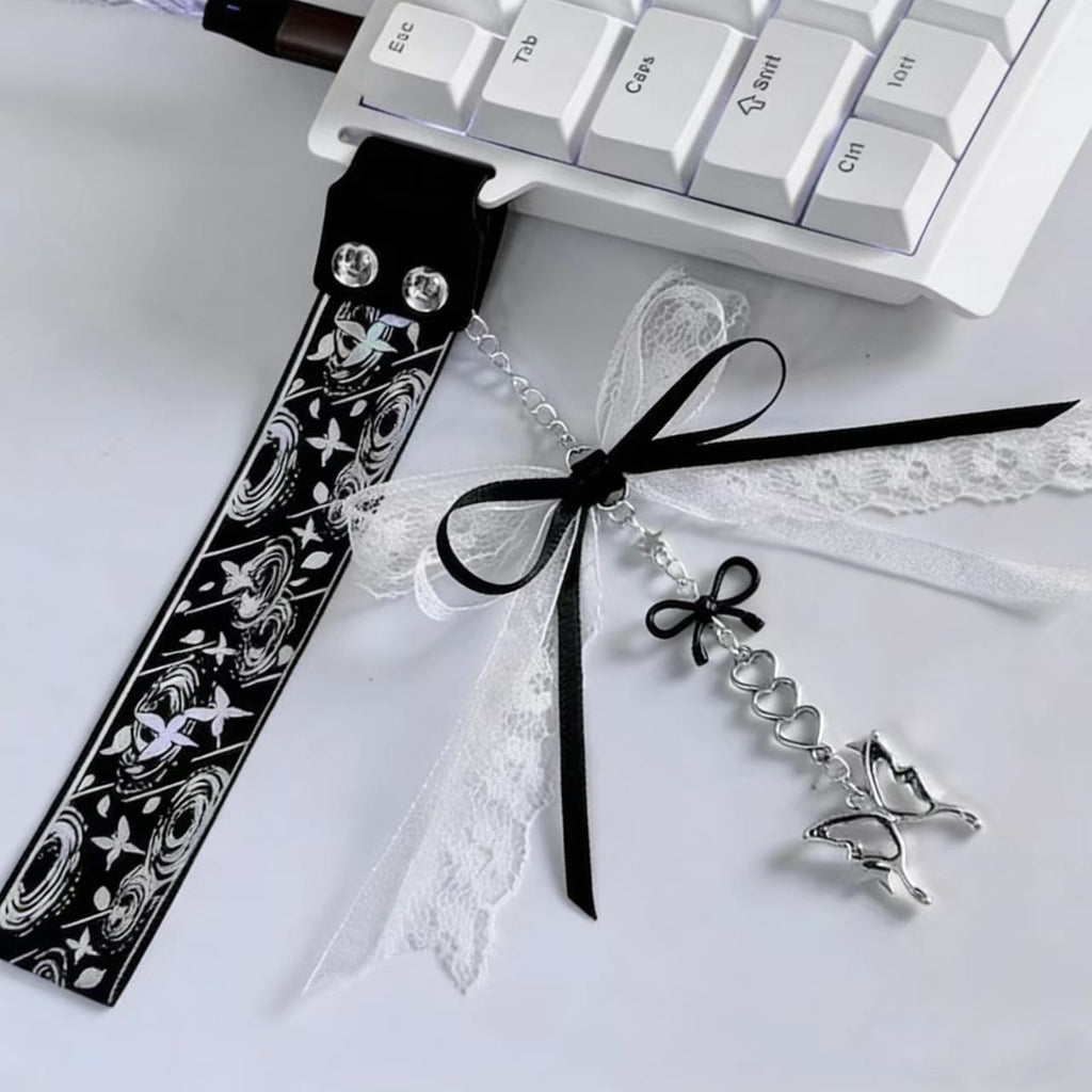 Black Ribbon Keyboard Strap
