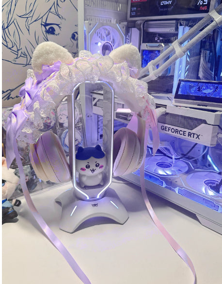Cat Lace Headphone Decor