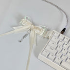 Creme Bow Keyboard Strap
