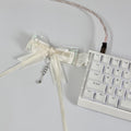 Creme Bow Keyboard Strap