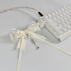Creme Bow Keyboard Strap