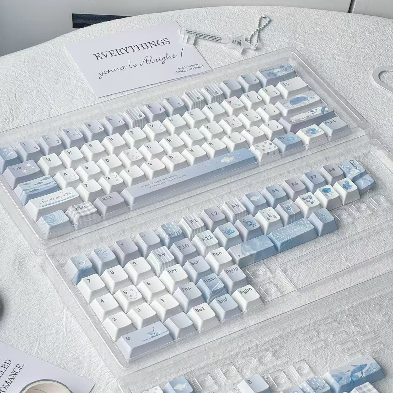 Seabreeze Pearl Full and Partial Keycap Set