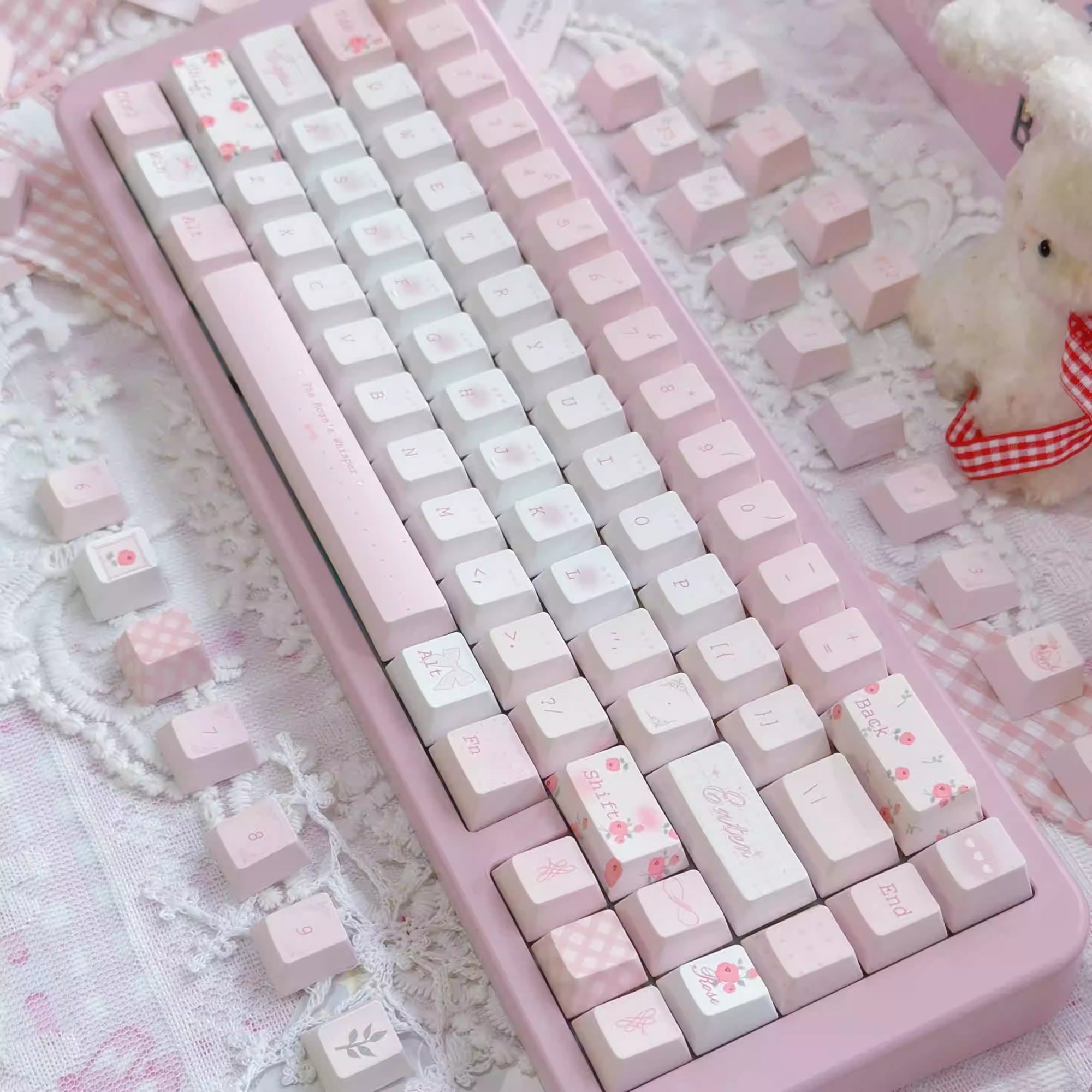Whisper Of Roses Keycap Set