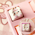 Strawberry Milk Artisan Keycap