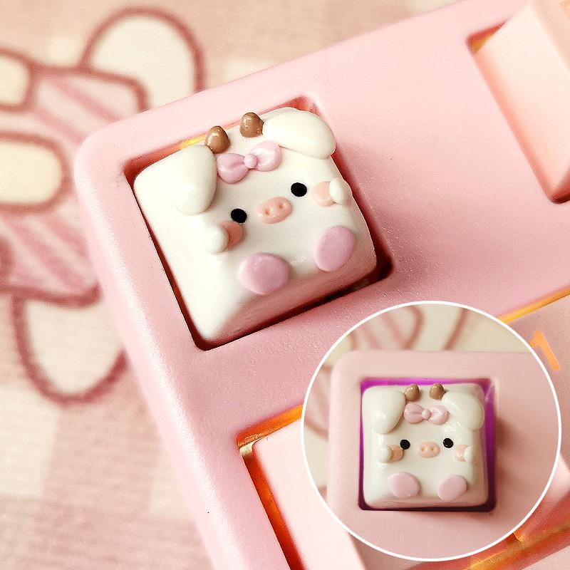 Strawberry Milk Artisan Keycap