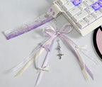 Purple Ribbon Keyboard Strap