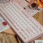 Beautiful Blush Floral Keycap Set