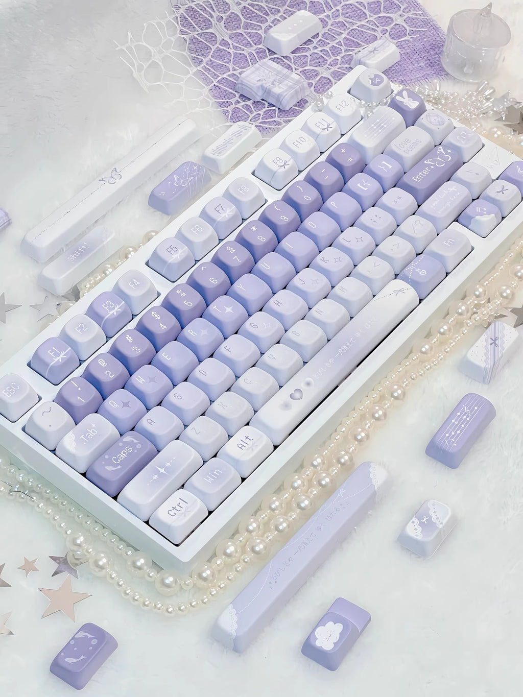 Moonlit Muse Butterfly Whisper Keycap Set