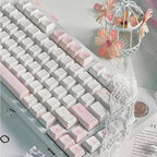 Beautiful Blush Floral Keycap Set