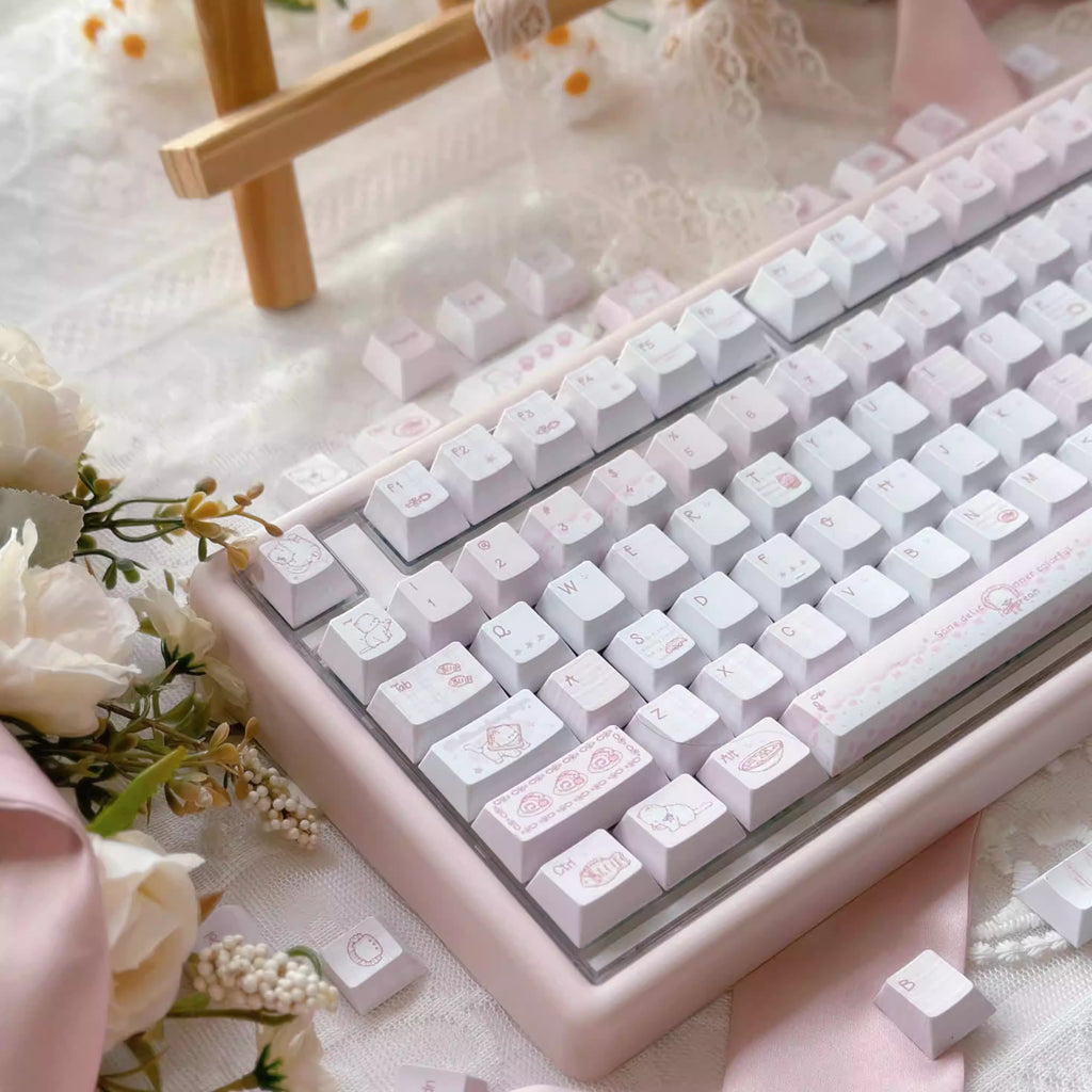 Pink Meow Porcelain Atelier Keycap Set
