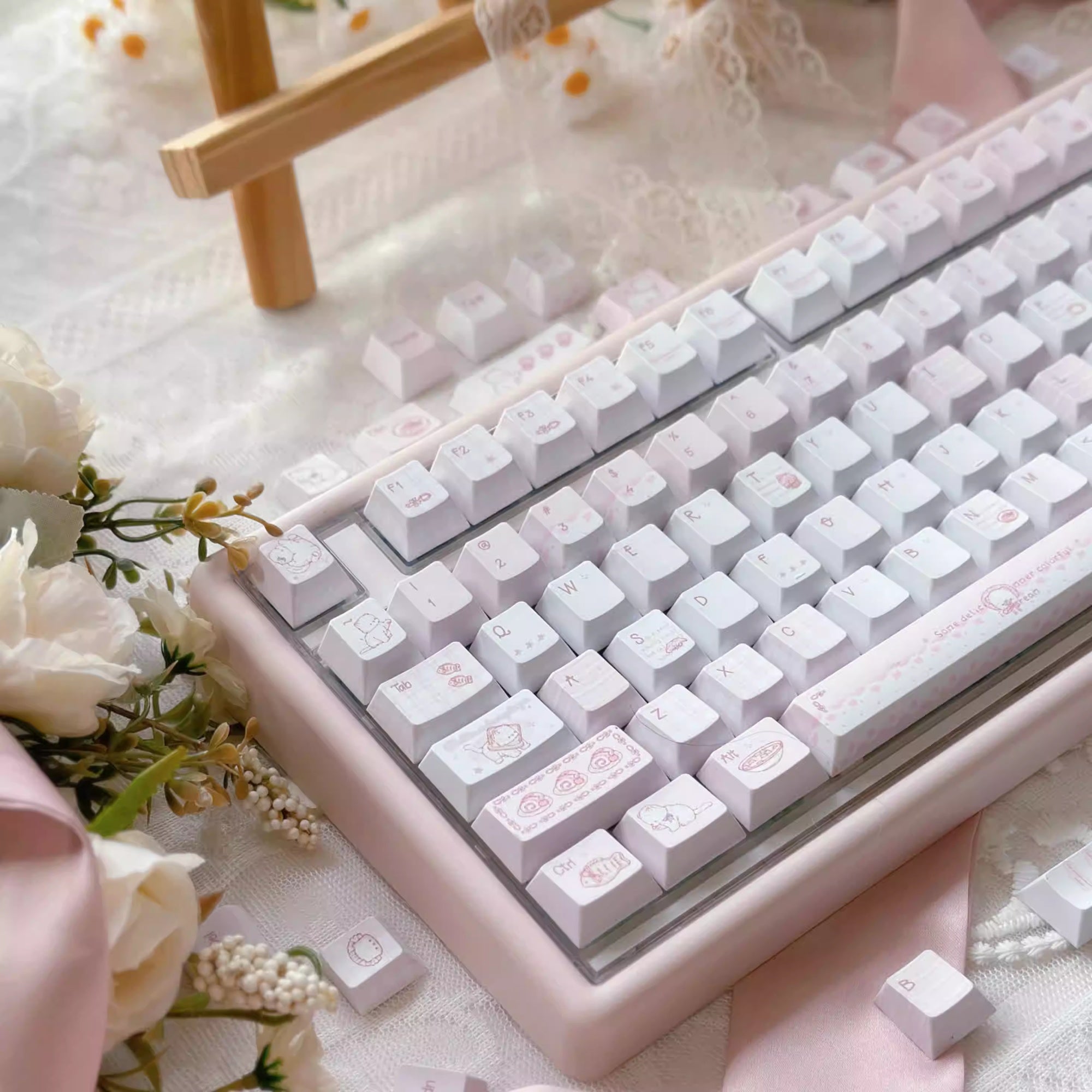 Pink Meow Porcelain Atelier Keycap Set