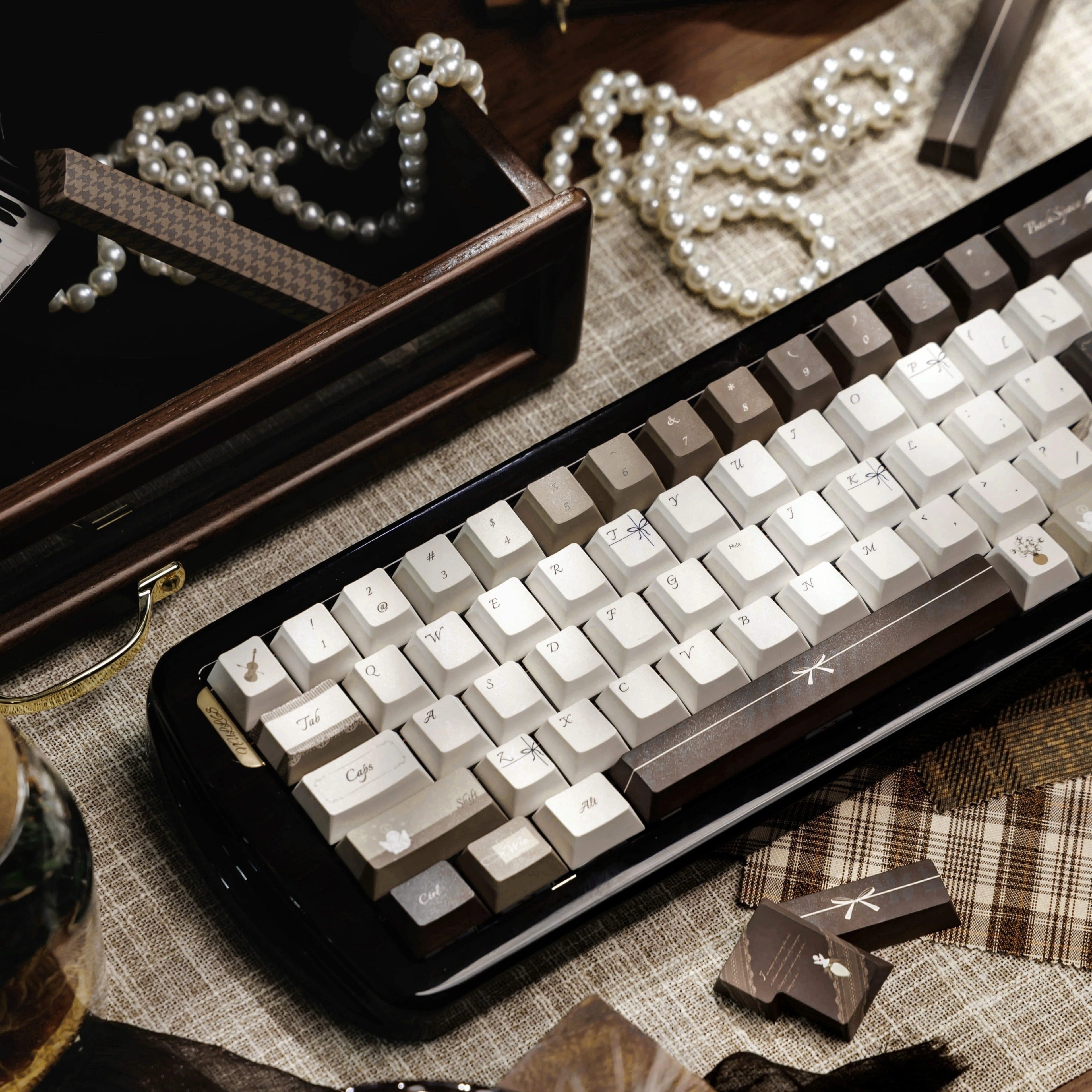 Cedar Veil Whisper Scented Keycap Set