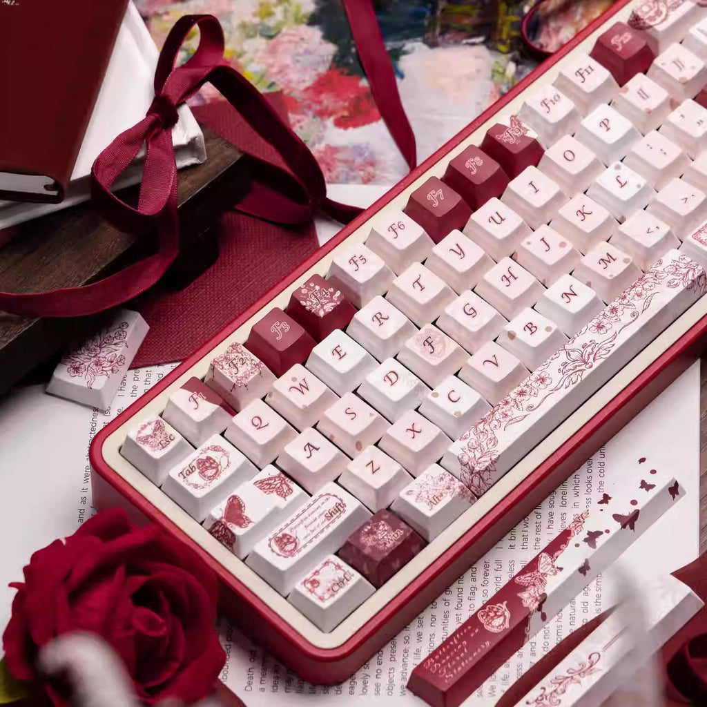 Crimson Rosecourt Keycap Set