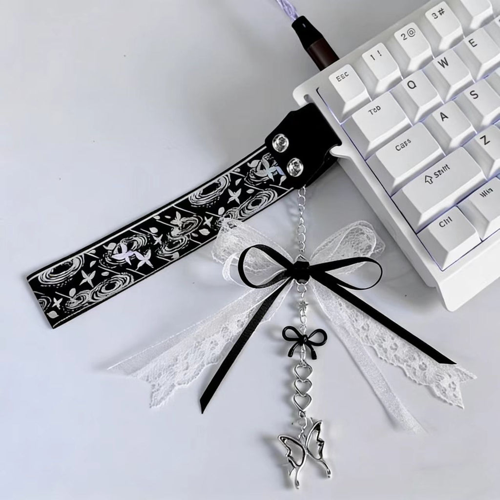 Black Ribbon Keyboard Strap