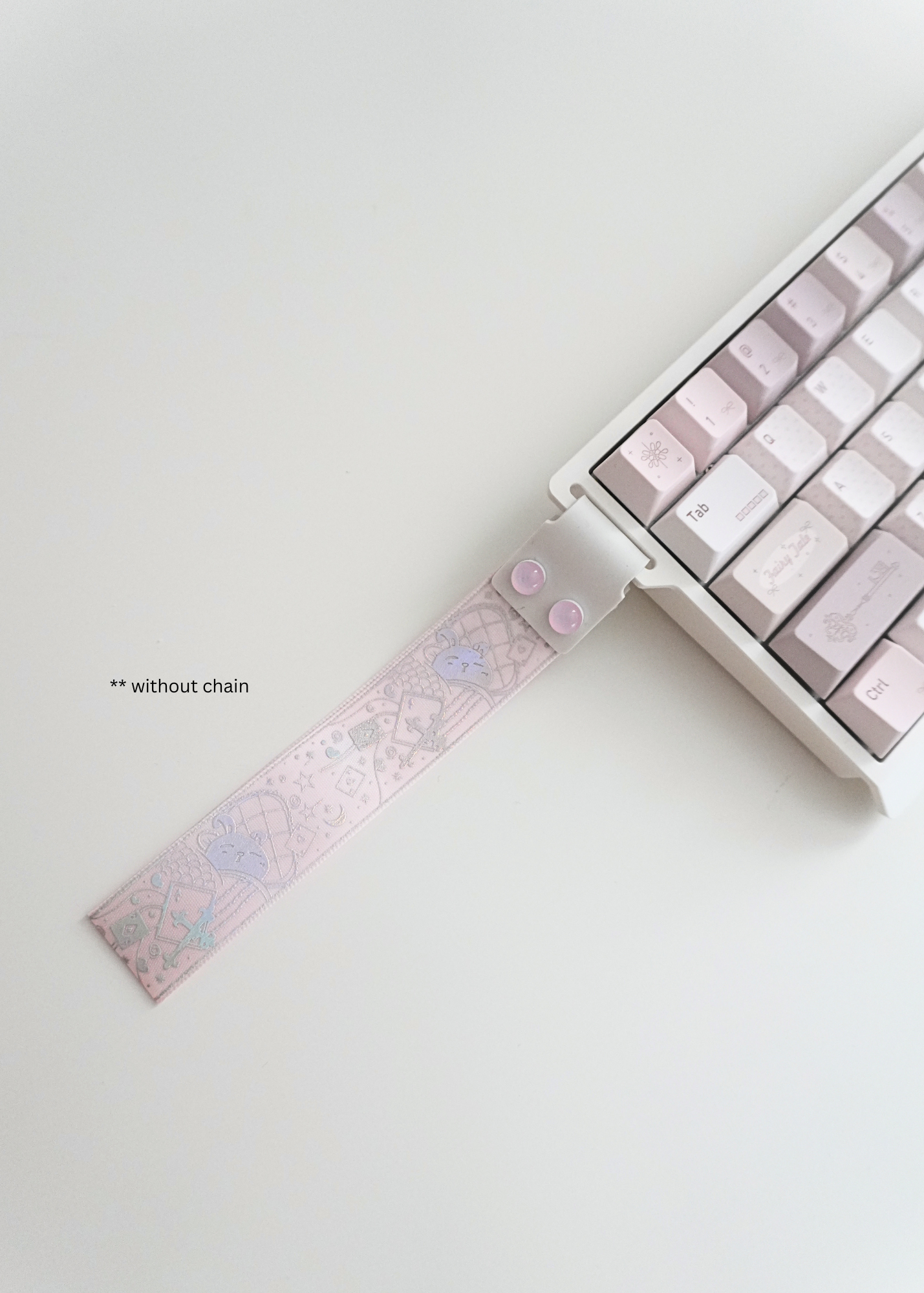 Pink Ribbon Keyboard Strap