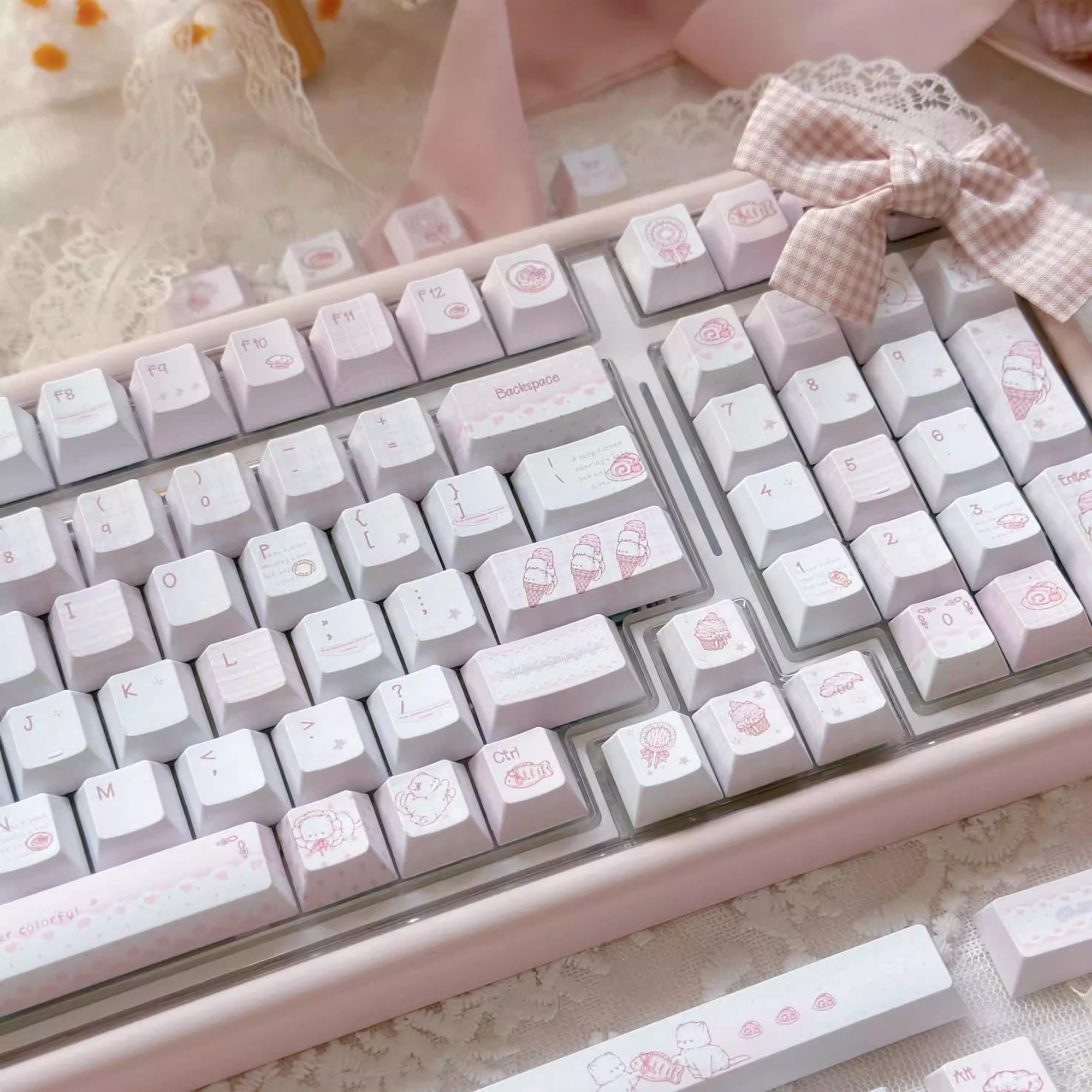 Pink Meow Porcelain Atelier Keycap Set