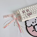 Pink Ribbon Keyboard Strap