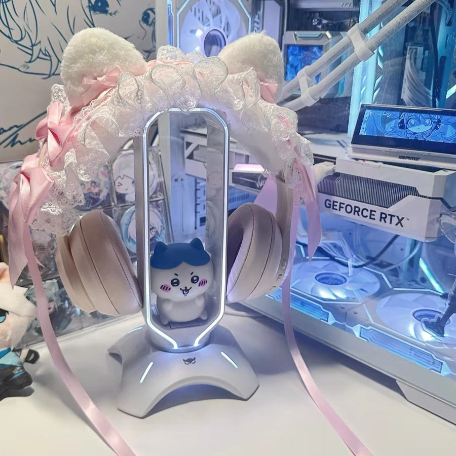 Cat Lace Headphone Decor