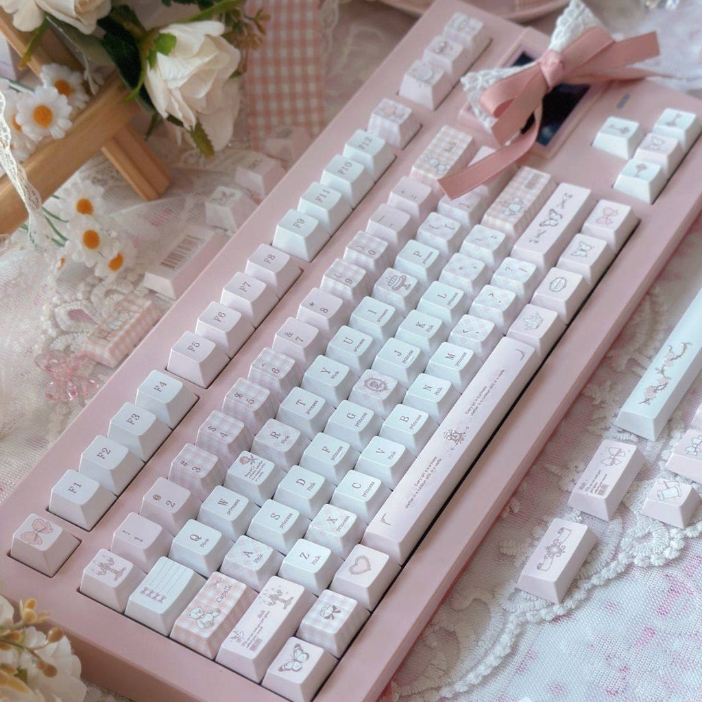 Blush Cherub Tea Salon Keycap Set