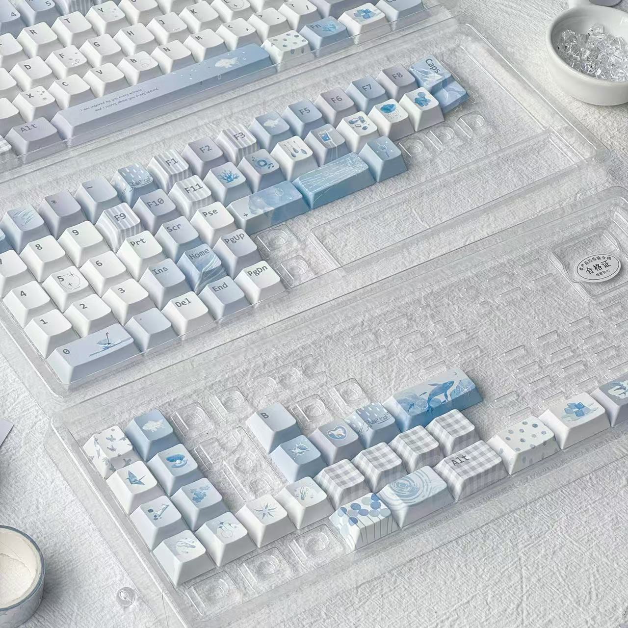 Seabreeze Pearl Full and Partial Keycap Set