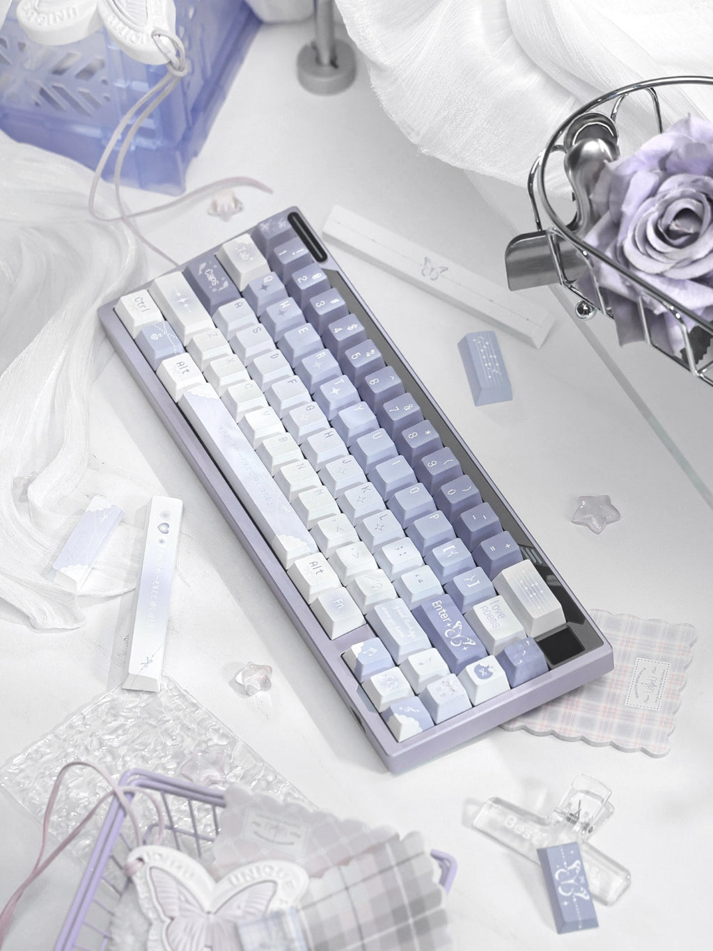 Moonlit Muse Butterfly Whisper Keycap Set
