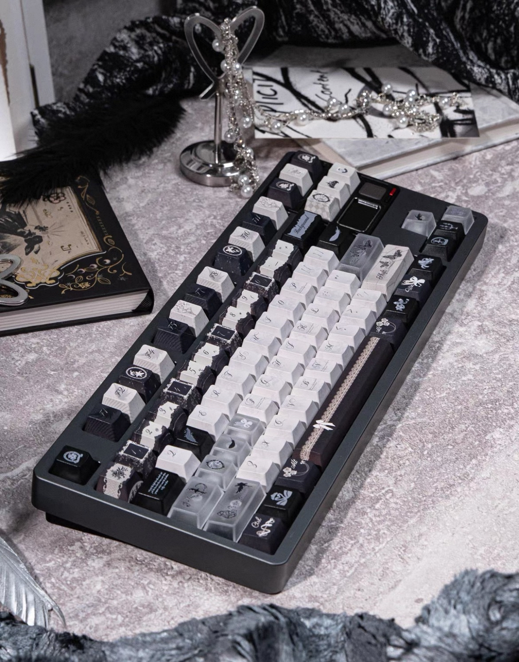 Dance of the Black Swan Keycap Set