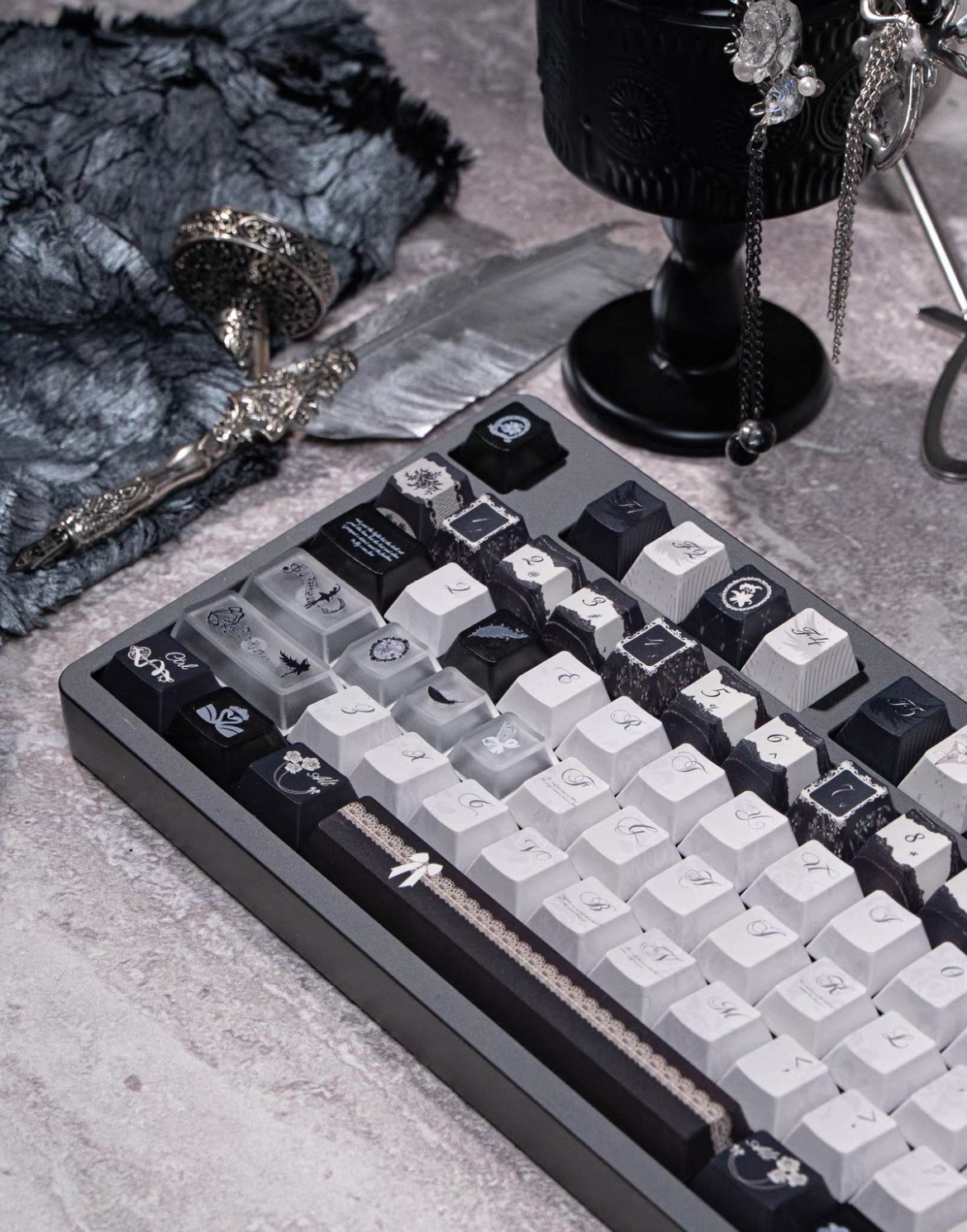 Dance of the Black Swan Keycap Set