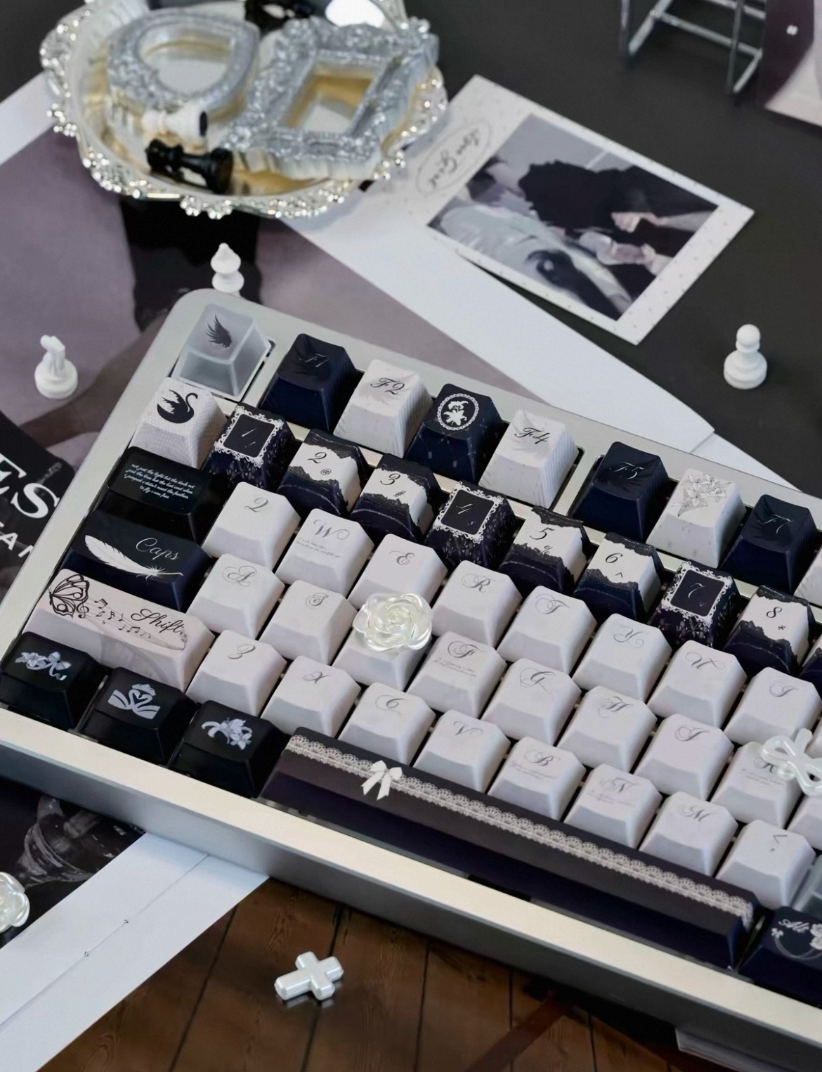 Dance of the Black Swan Keycap Set